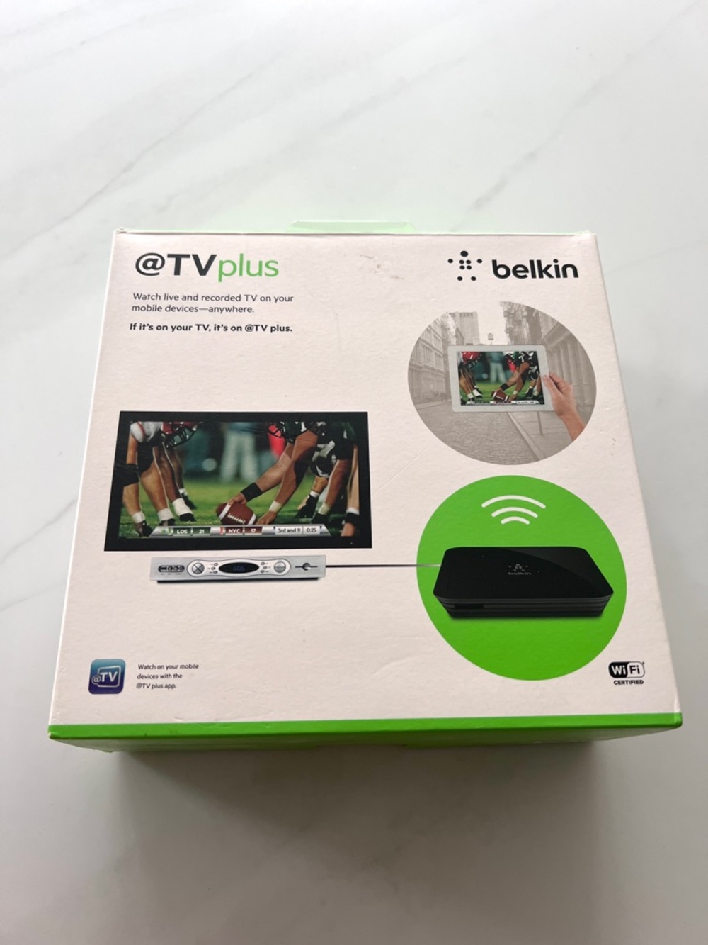 Belkin TV Plus WiFi media streamer G1V1000 New in box